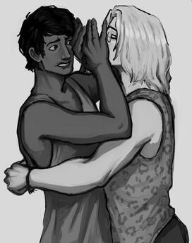 Grayscale Halfbody